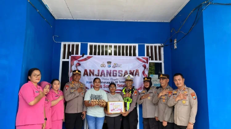 Polres Sorsel Anjangsana ke Purnawirawan dan Warakawuri hingga Panti Asuhan