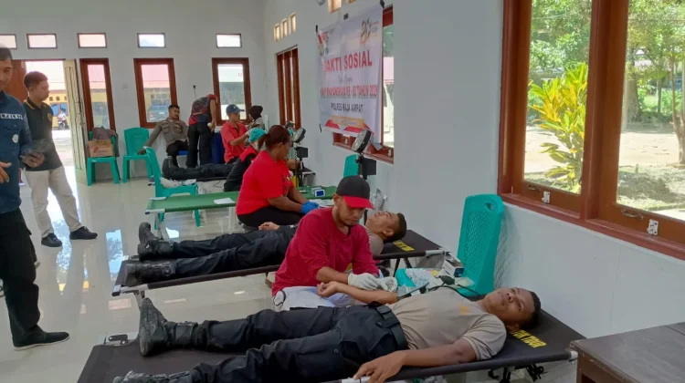 Peringati Hari Bhayangkara ke-80, Polres Raja Ampat Gelar Donor Darah