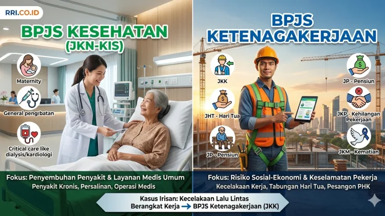 Perbedaan Kasus yang Ditangani BPJS Kesehatan dan BPJS Ketenagakerjaan