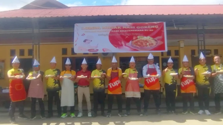 Kasat Narkoba Juara Masak Nasi Goreng di Polres Raja Ampat Sambut Hari Bhayangkara