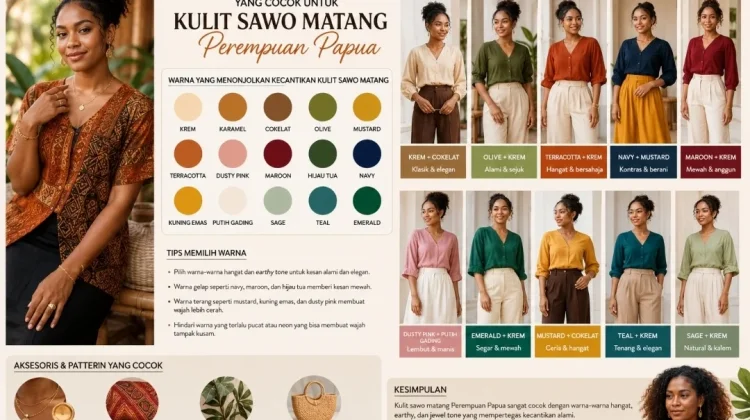 Warna Pakaian yang Cocok untuk Kulit Sawo Matang