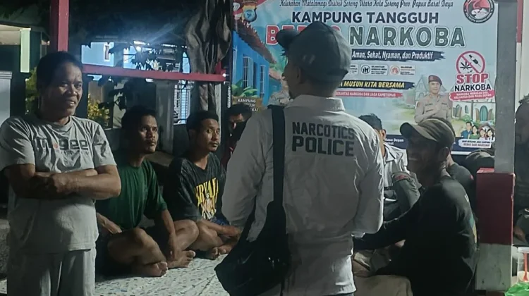 Perangi Narkoba, Satresnarkoba Polresta Sorong Kota Bentuk Kampung Tangguh