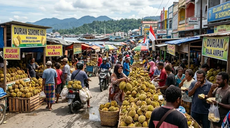 Musim Durian Melimpah di Kota Sorong, Begini Cara Kreatif Mengolahnya