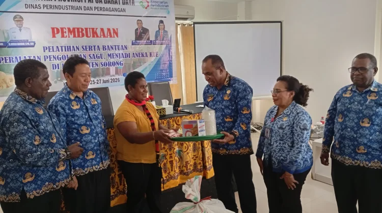 Dorong UMKM Maju, Disperindag PBD Gelar Pelatihan Olahan Sagu