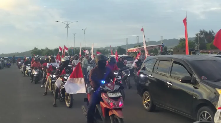 Aliansi Masyarakat PBD Cinta Damai Melaksanakan Konvoi Merah Putih