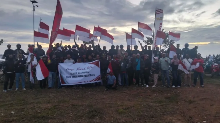 Aliansi Masyarakat PBD Cinta Damai Melaksanakan Konvoi Merah Putih