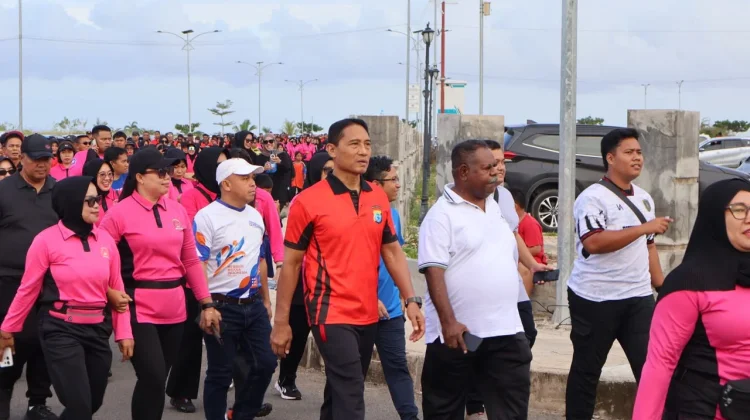 Kapolda PBD Pimpin Jalan Santai dan Olahraga Bersama Meriahkan Hari Bhayangkara