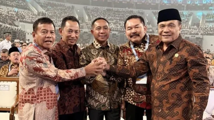 Lima Pimpinan Lembaga Negara Hadiri Puncak Harkopnas 2026