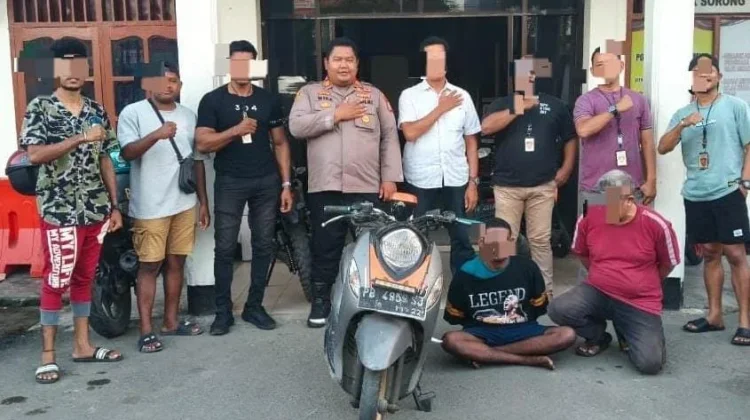 Tim Paniki Polsek Sorong Timur Tangkap Spesialis Jambret Gelang Emas