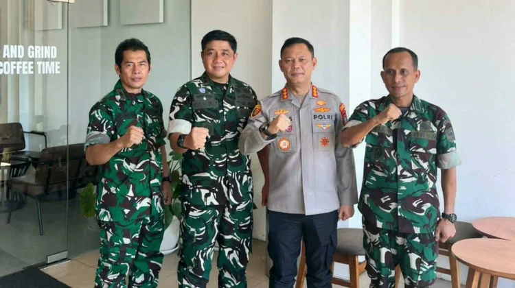 Perkuat Sinegitas TNI-Polri, Pangdam XVIII/Kasuari Silaturahmi Dengan Kapolresta