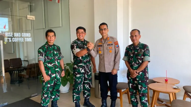 Kapolres Sorong Silaturahmi Bersama Dandim 1802 Sorong