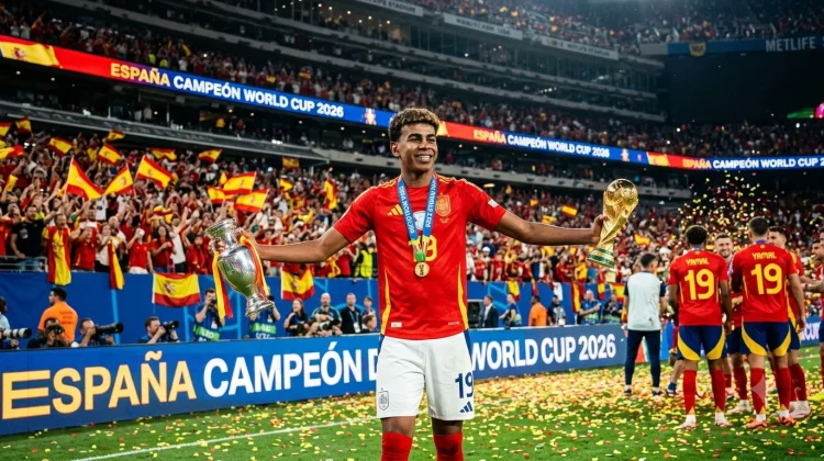 Lamine Yamal, Pemain Termuda Spanyol Kawinkan Piala Eropa dan Dunia