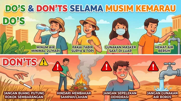 Panduan Musim Kemarau: Apa yang Harus dan Tidak Boleh Dilakukan Masyarakat?