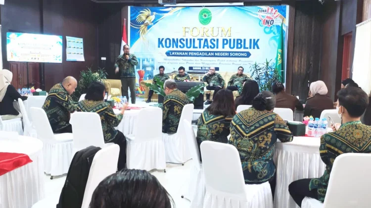 Tingkatkan Kualitas Layanan, PN Sorong Gelar Forum Konsultasi Publik