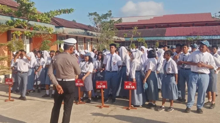 Ditlantas Polda PBD Tanamkan Disiplin dan Kesadaran Lalu Lintas kepada Pelajar