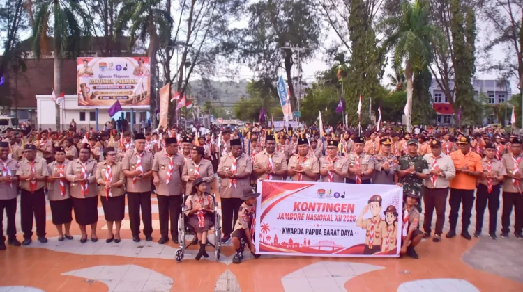 Upacara Pelepasan Kontingen Pramuka PBD menuju Jambore Nasional XII
