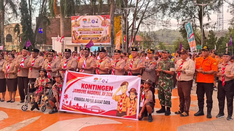 Dirbinmas Polda PBD Hadiri Pelepasan Kontingen Pramuka menuju Jambore Nasional
