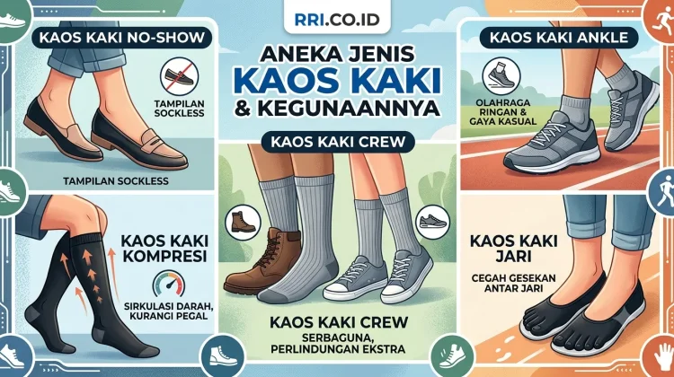 Mengenal Jenis Kaos Kaki dan Kegunaannya