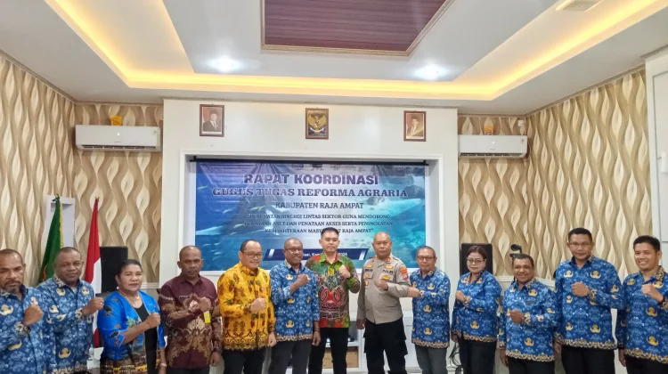 Gugus Tugas Reforma Agraria Raja Ampat Gelar Rakor Bahas Aset Pemerintah Daerah