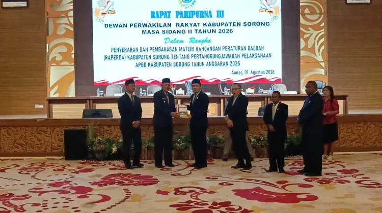 DPRK Sorong Gelar Paripurna LHP BPK Tahun Anggaran 2025