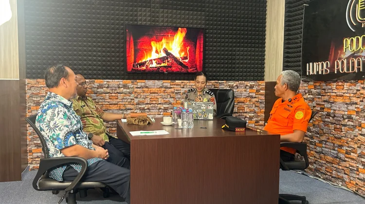 Siaga El Niino, Polda PB Laksanakan Podcast Bersama Basarnas dan BMKG