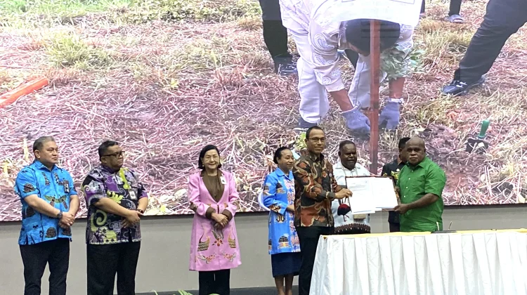 Bank Papua Serahkan 6 Unit Motor R3 dan 2.100 Bibit Pohon ke DLH PBD