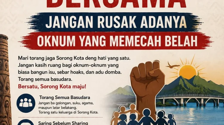 Polda PBD Ajak Warga Jaga Persatuan, Tolak Provokasi dan Hoaks di Kota Sorong