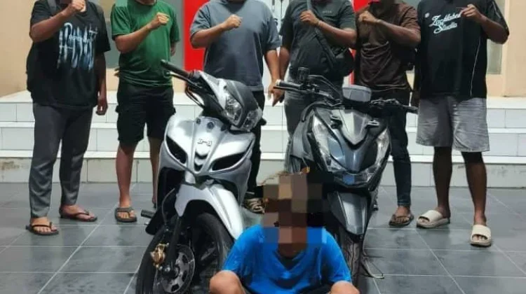 Polres Sorong Tangkap Terduga Pelaku Curanmor dan Amankan Satu Unit Motor