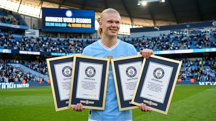 Fantastis! Erling Haaland Terima 4 Sertifikat Guinness World Records