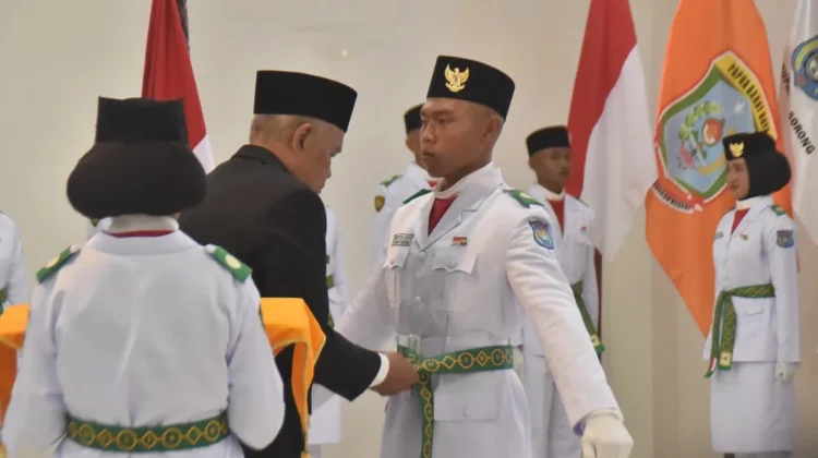 Pengukuhan Paskibraka Kabupaten Sorong Tahun 2026