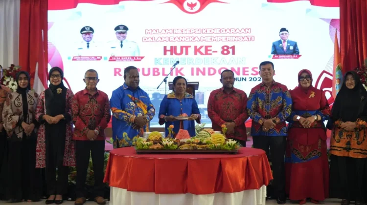 Pangkoarmada III Hadiri Resepsi Kenegaraan Peringatan HUT Ke-81 RI