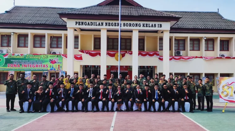 HUT ke-81 MA RI, Ketua PN Sorong: Jaga Integritas untuk Layani Pencari Keadilan