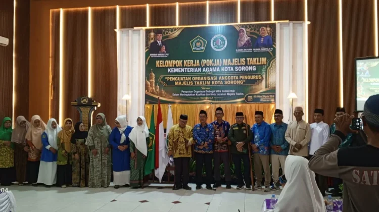 Penguatan Organisasi, Pokja Kemenag Sorong Latih 120 Majelis Taklim