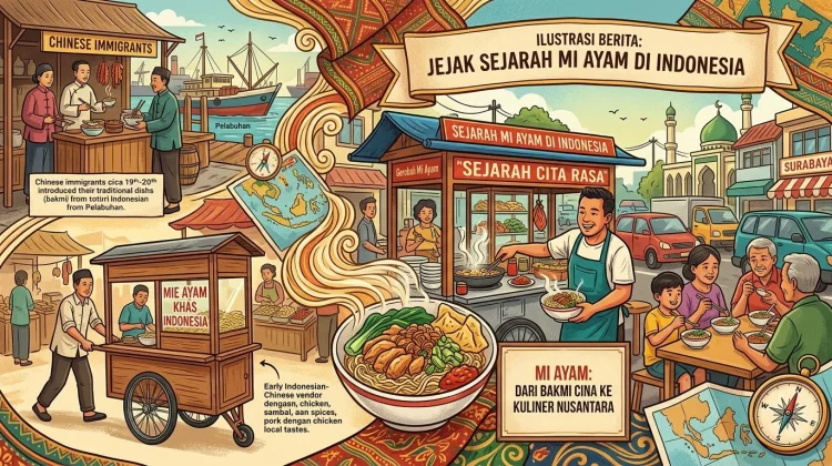 Mengenal Sejarah Mi Ayam, Racikan Budaya Tiongkok dan Lidah Nusantara