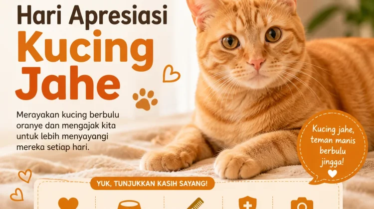 Hari Kucing Jahe 1 September: Ajak Masyarakat Tingkatkan Kepedulian