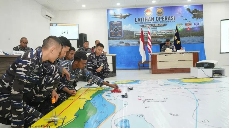 Pangkoarmada III Hadiri TFG Latihan Operasi Atasi Gerakan Separatis Bersenjata