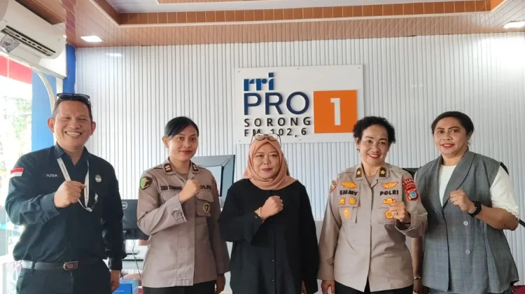 Srikandi Polwan Papua Barat Daya Hadir di Program RRI 'Sorong Bisa'