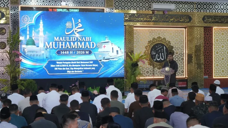 Koarmada III Melaksanakan Peringatan Maulid Nabi Muhammad SAW 1448 H/2026 M