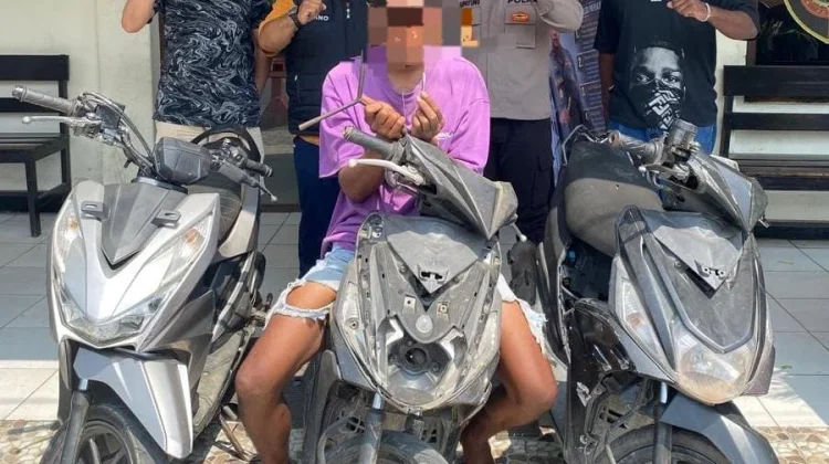 Team Elang Polsek Sorong Barat Tangkap Terduga Pelaku Curanmor