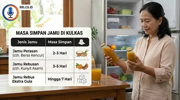 Tips Menyimpan Jamu Tradisional di Kulkas agar Tetap Segar dan Aman Dikonsumsi