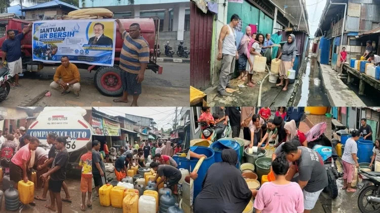 Atasi Kekeringan, Robert Kardinal Distribusikan 45 Ribu Liter Air Bersih di Kota So