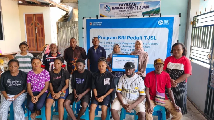 Yayasan Hamaga Salurkan 650 Paket Sembako BRI Peduli ke Warga Sorong Selatan