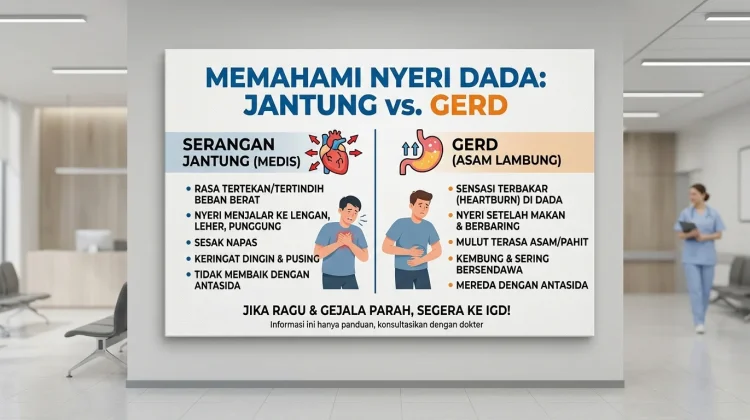 Nyeri Dada Jantung vs GERD: Kenali Bedanya agar Tak Salah Penanganan