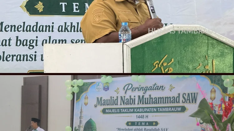 Bupati Tambrauw Ajak Warga Teladani Akhlak Rasulullah untuk Perkuat Toleransi