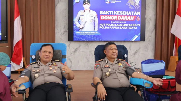 Semarak HUT Lalu Lintas ke-71, Ditlantas Polda PBD Laksanakan Bhakti Kesehatan