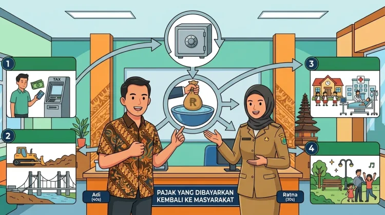 KPP Pratama Sorong Ajak Masyarakat Pahami Pembagian Pajak Pusat dan Daerah