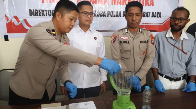 Polda Papua Barat Daya Musnahkan 22,86 Gram Sabu-Sabu