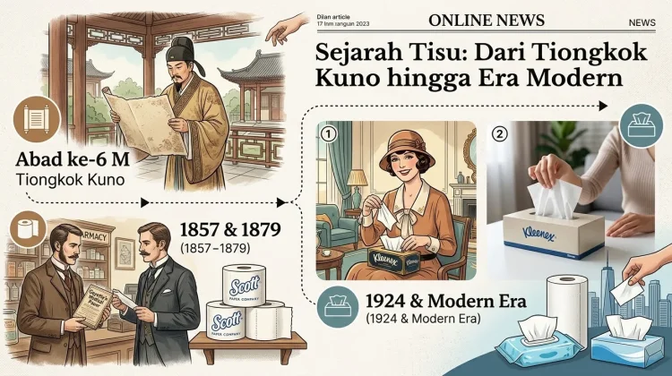 Sejarah Tisu: Dari Tiongkok Kuno hingga Era Modern