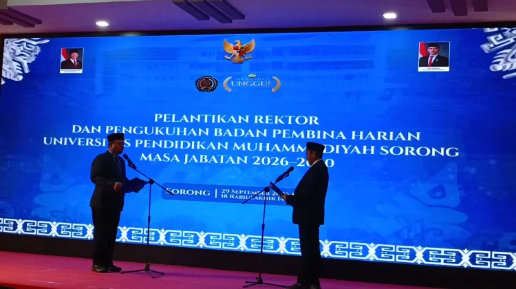 Lantik Sirojjuddin Jadi Rektor UNIMUDA Sorong, Ini Pesan PP Muhammadiyah