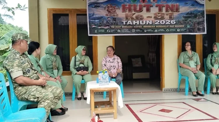 Sambut HUT TNI Ke- 81, Dandim Sorong Selatan Anjangsana ke Warakawuri